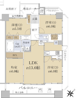 【間取り】 | エスリード野洲第2