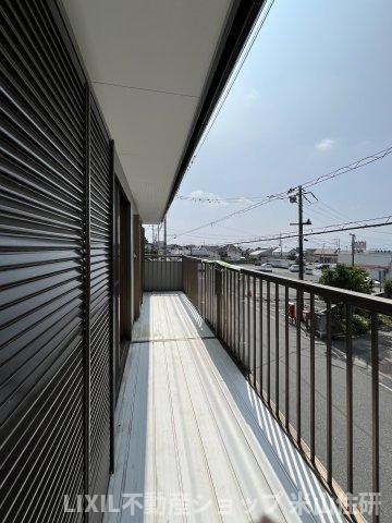 飯野中古再生住宅のバルコニー|富士山眺望できます