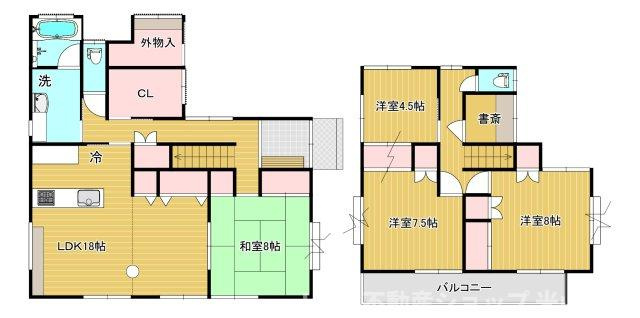 飯野中古再生住宅の間取り