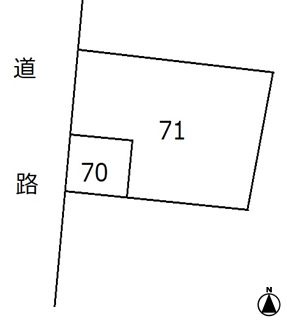 売地　蒲郡市府相町一丁目70番外