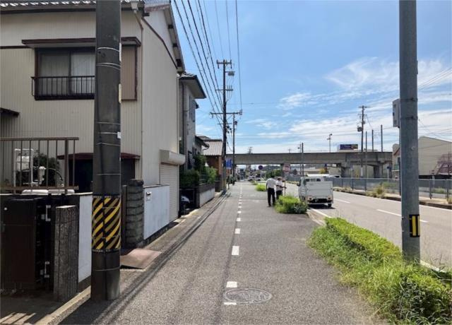 売地　蒲郡市府相町一丁目70番外の前面道路含む現地写真|前面道路