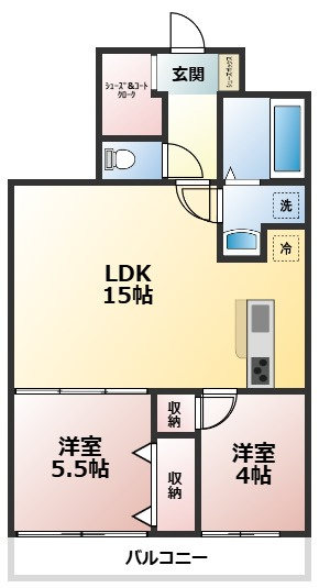 テルプシコレ東村山の間取り