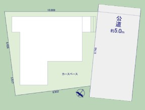 越谷市相模町7丁目　新築戸建の区画図