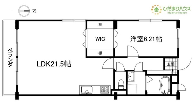 【間取り】 | 天王台ロイヤルマンション | 南西の角部屋！日当たり通風良好です！