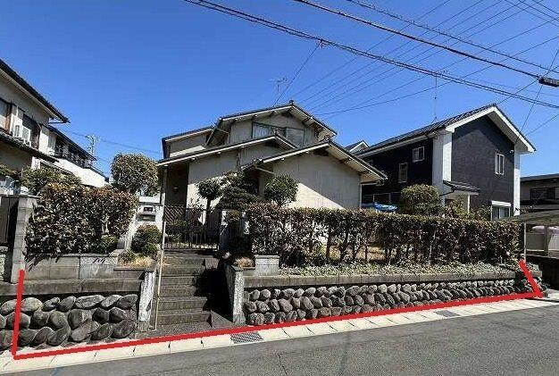 売地　豊橋市曙町字測点34番16の前面道路含む現地写真|【現地写真】豊鉄バス　豊橋技科大線「測点」停まで徒歩5分の立地です。