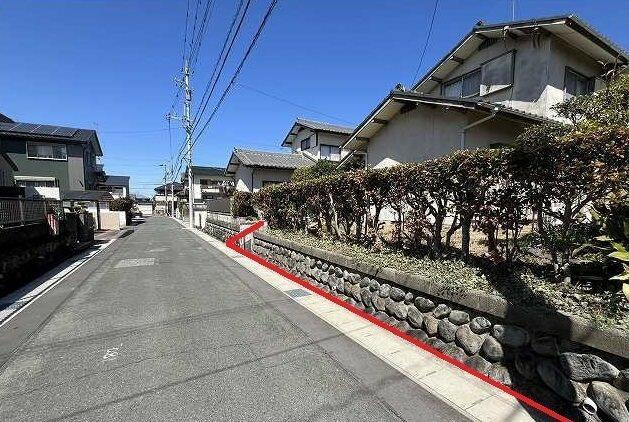売地　豊橋市曙町字測点34番16の前面道路含む現地写真|現地写真