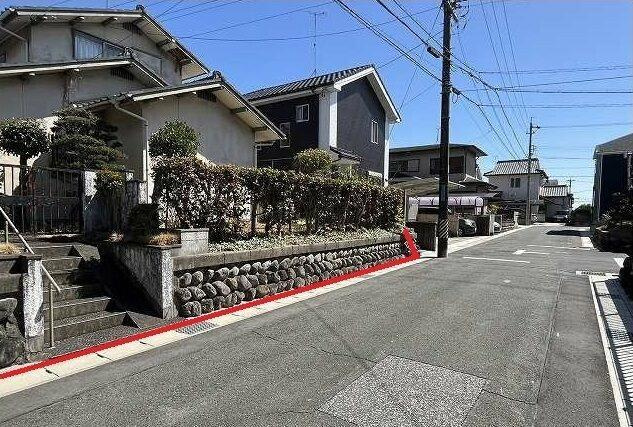 売地　豊橋市曙町字測点34番16の前面道路含む現地写真|前面道路