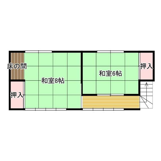 【間取り】 | 山形市桜田南【中古住宅】 | 2階間取り図
