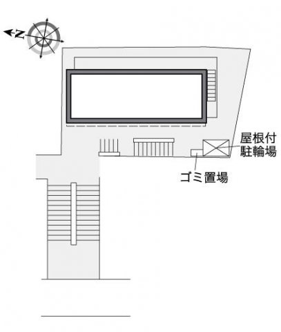 レオパレス椎の実５の区画図