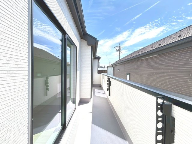 ハートフルタウン　扶桑町高雄7期　全2区画分譲のバルコニー|バルコニーは南向きで洗濯物もよく乾きます！