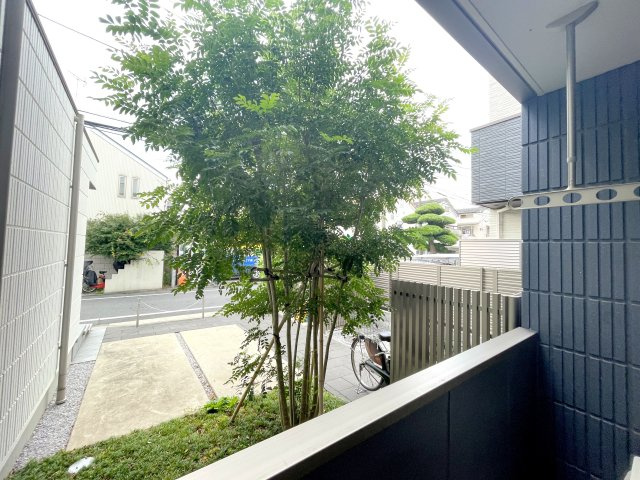 ソレイユ松の木の展望|★目隠しの植栽もあり、目線も気になりにくくなっています★