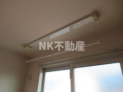 【設備】 | シャルム（吉田賃貸） | 室内物干しです