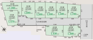 【土地図】 | 狭山市笹井2丁目　建築条件なし売地　西武新宿線『狭山市駅』バス15分　【笹井小学区】