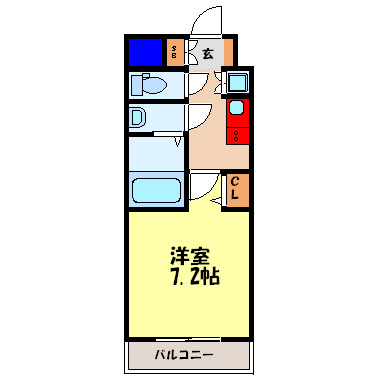 エヴァステージ梅田WESTの間取り