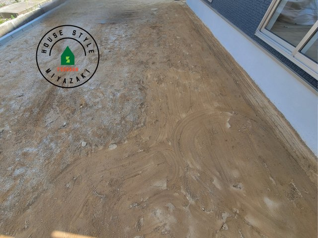 宮崎市淀川3丁目第1-2棟（1号棟）の庭|お庭で自由な時間を過ごせます。