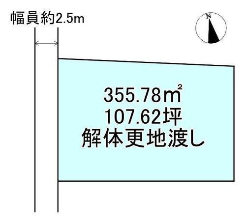 土居町土居　売土地の区画図