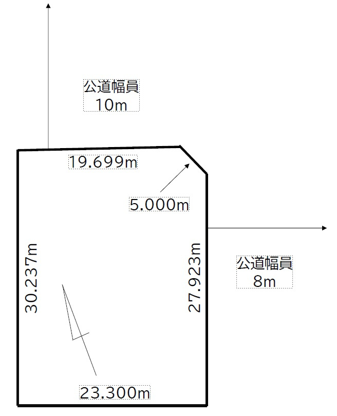 貝塚3丁目売り土地【建築条件なし】の土地図