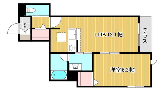 【間取り】 | ShaMaison　Eclarge北六甲 | 間取りです