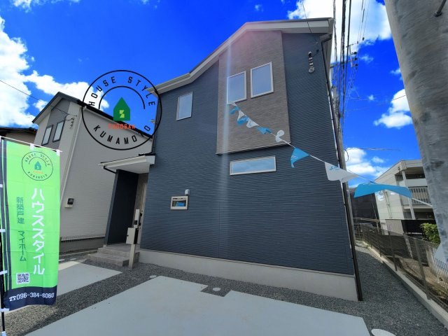 熊本市南区出仲間3丁目第1-2棟（2号棟）　の外観|デザイン性のある外観です。