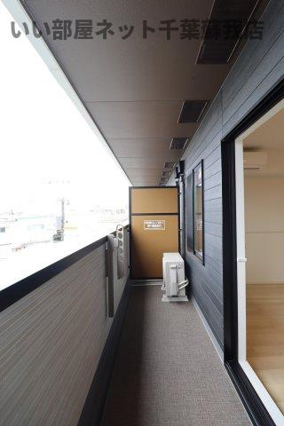 リバーサイドⅡのバルコニー|広々としたバルコニーです