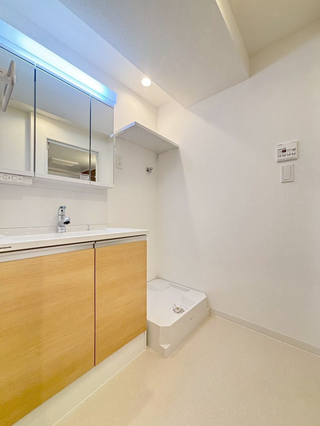 「防音マンション」VORT 白山レジデンスの独立洗面台|独立洗面化粧台が付いています