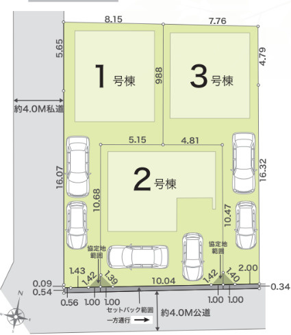 【区画図】 | リナージュ熊本市南区御幸笛田1丁目24-1期　2号棟 | ☆区画図☆