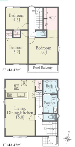 【間取り】 | リナージュ熊本市南区御幸笛田1丁目24-1期　3号棟 | ☆間取り図☆