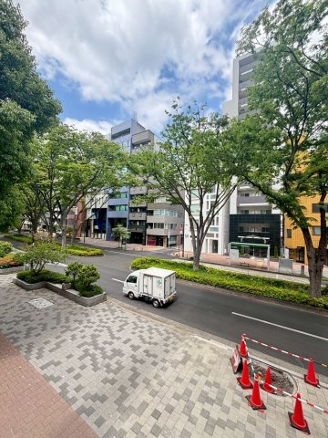 「防音マンション」VORT 山吹町 レジデンスの展望|リビング側のバルコニーからの眺望です