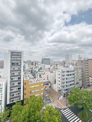 「防音マンション」VORT 山吹町 レジデンスの展望|リビング側のバルコニーからの眺望です