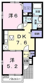 茨城県北茨城市　1棟アパートの間取り