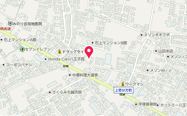 祝　成約済み　八王子市　上壱分方町　新築戸建ての地図|～仲介手数料無料☆八王子ひなた不動産～　八王子市上壱分方町　新築戸建て