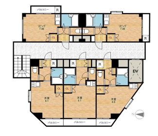 【間取り】アーバン塩付