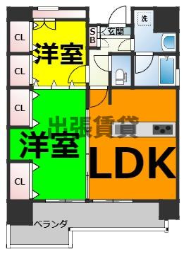 仲介手数料0円！！C.P.Pure1608の間取り