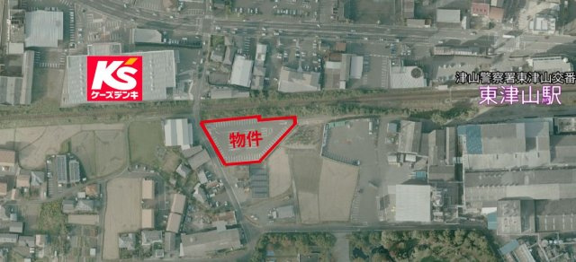 津山市川崎　売土地　939坪の地図