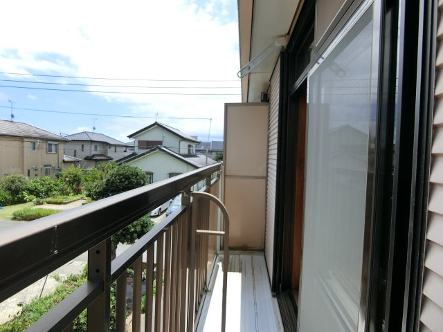 シティハイム今関Cのバルコニー