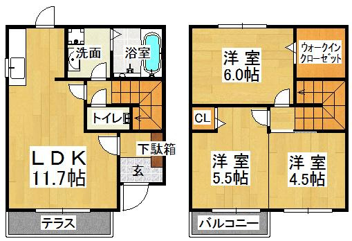 クレサンの間取り
