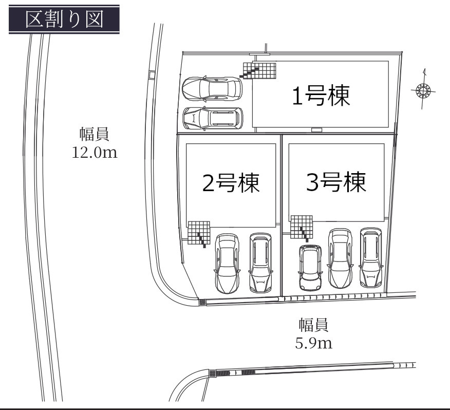 瀬戸市八幡台1期の区画図