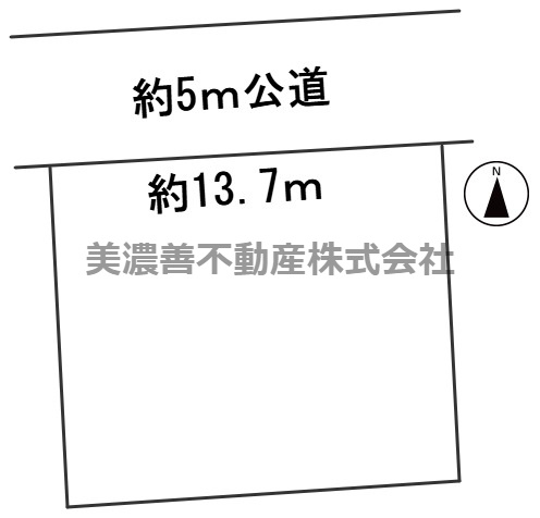 ６５４９４　岐阜市加野１丁目土地の区画図