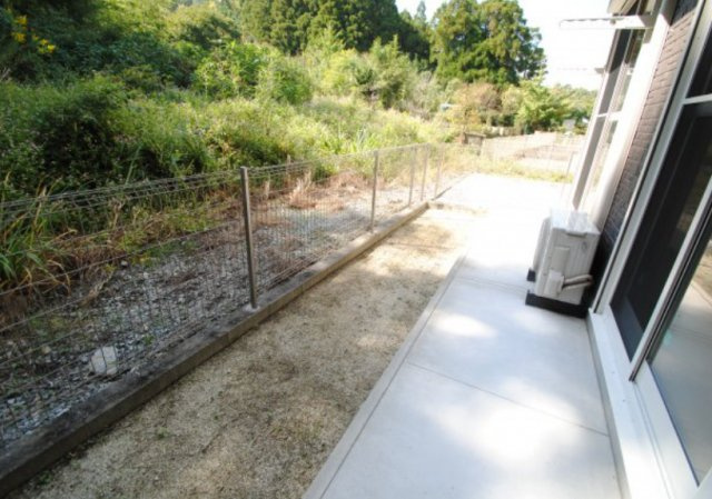 かぐや姫パークB棟の庭|お庭の付いた物件です