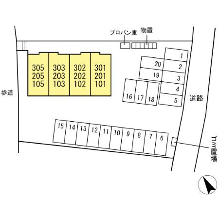 ムーンライトテラスの区画図