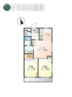 【間取り】 | ルミナスハイツN　岡崎市明大寺町