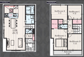  | 【名古屋市中村区横井2丁目107新築戸建3号棟】✨️仲介手数料無料✨️八社小学校・御田中学校