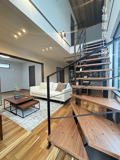 久留米市日ノ出町の新築一戸建の居間・リビング