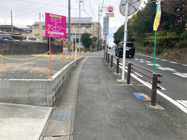 売地　豊橋市高師本郷町の前面道路含む現地写真|前面道路