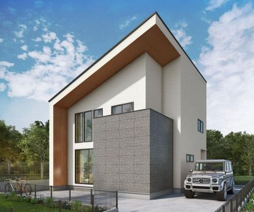 【外観パース】 | 【仲介手数料０円】平塚市八重咲町　新築一戸建て