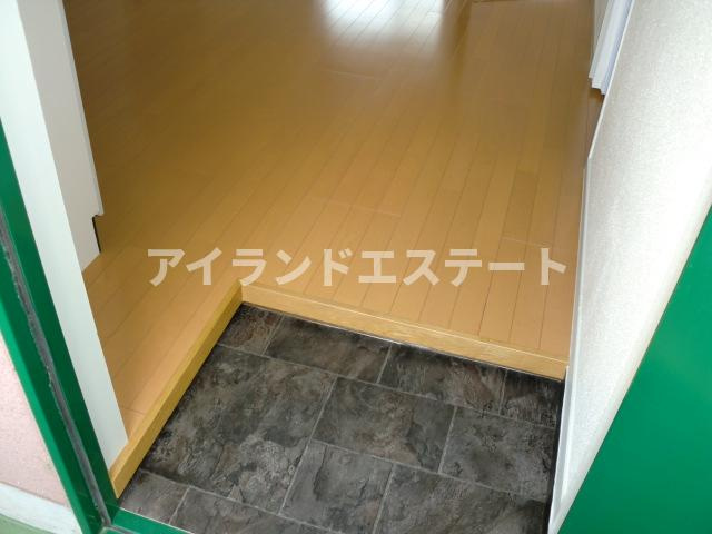 ニューコーポ中島　バイク相談　南面2室　角部屋の玄関