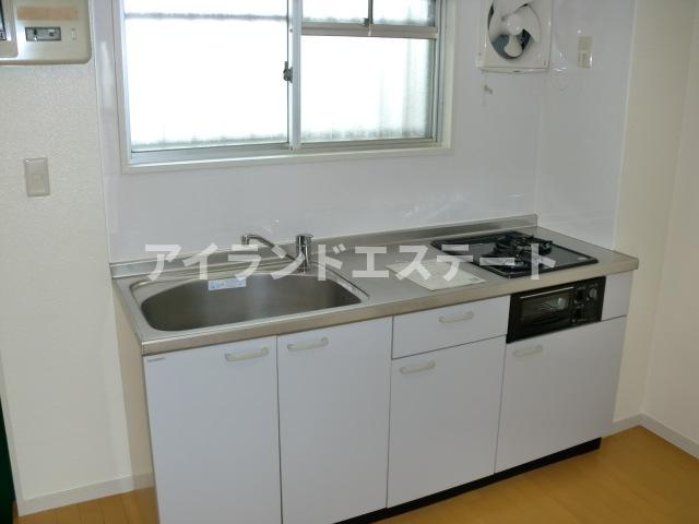 ニューコーポ中島　バイク相談　南面2室　角部屋のキッチン