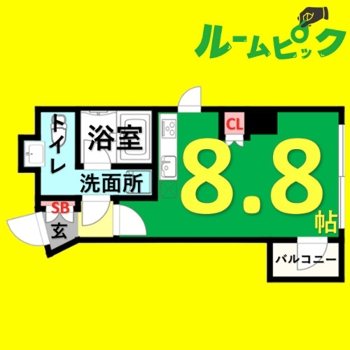 Ｍ’ｓマンション　名古屋市賃貸　仲介手数料無料の間取り