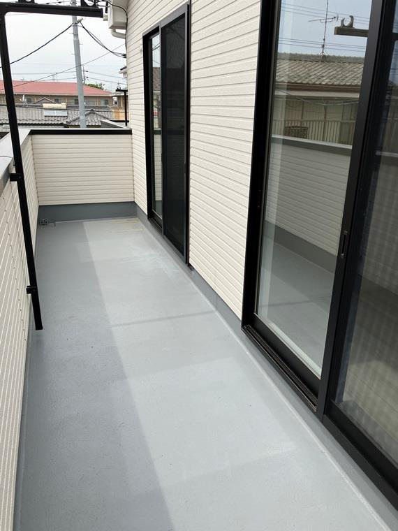 門井町戸建のバルコニー