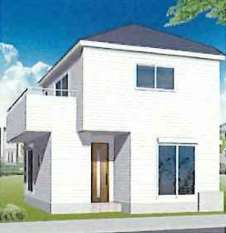横浜市旭区川井本町 新築戸建て【仲介手数料無料】の外観パース